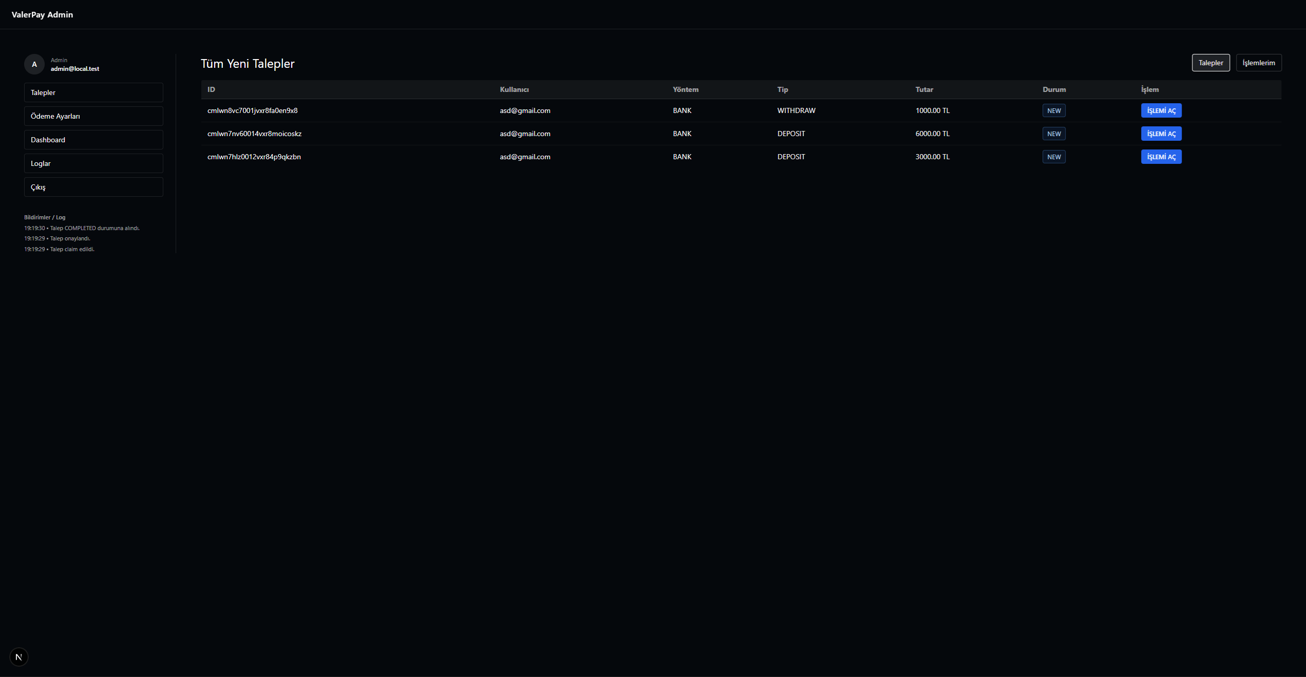 Secure Auth & Admin Panel Demo screenshot 2